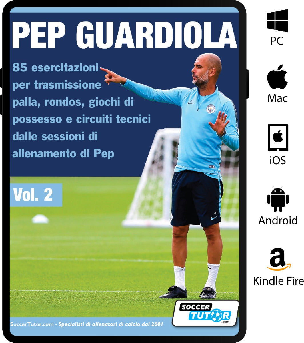 Pep Guardiola 85 esercitazioni per trasmissione palla, rondos, giochi di possesso e circuiti tecnici dalle sessioni di allenamento di Pep