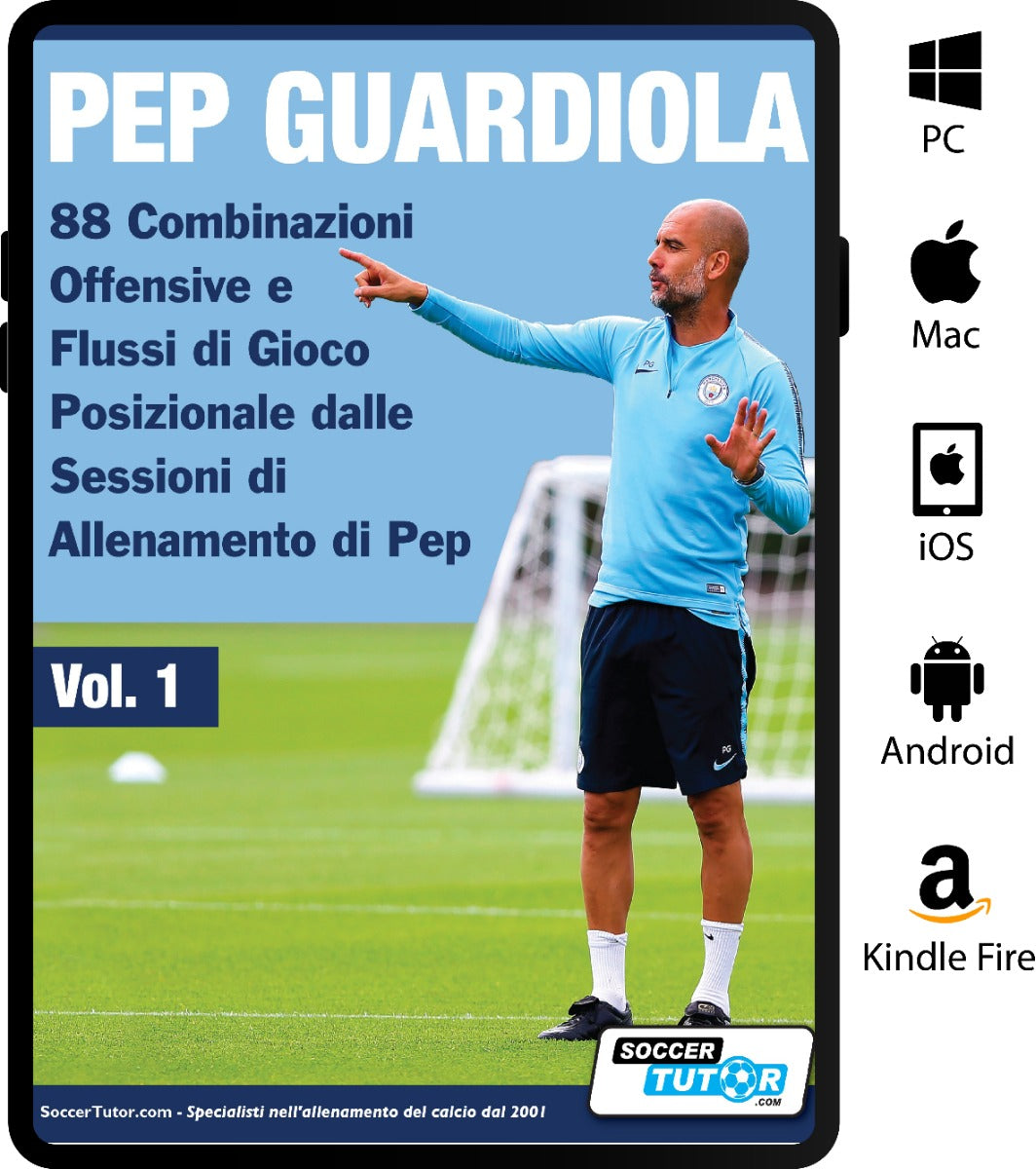 Pep Guardiola - 88 Combinazioni Offensive e Flussi di Gioco Posizionale dalle Sessioni di Allenamento di Pep