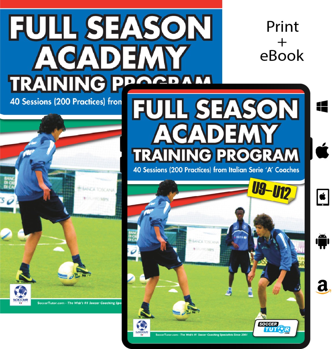 Full Season Academy Training Program U9-12 - 40 Sessions (200 Practices) from Italian Serie 'A' Coaches