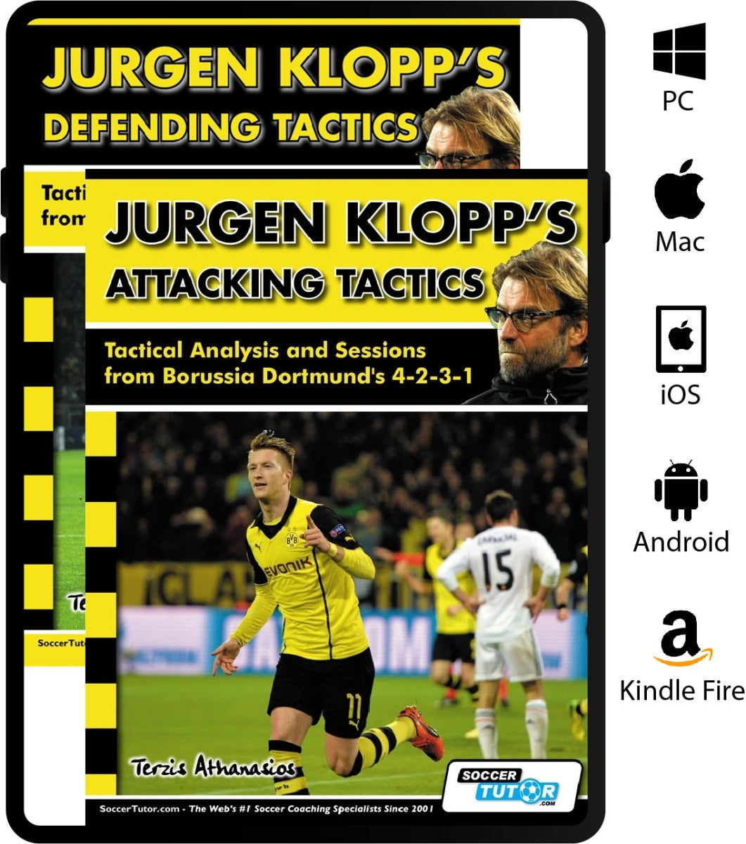 Jurgen Klopp's Attacking and Defending Tactics - Tactical Analysis and Sessions (4-2-3-1) - 2 Book Bundle