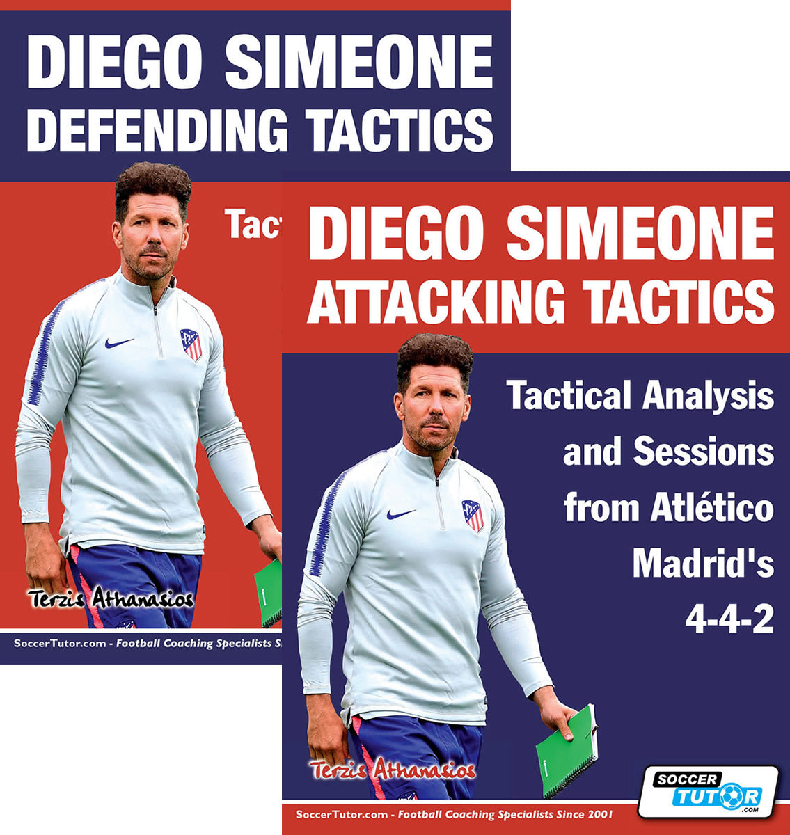 Diego Simeone Defending and Attacking Tactics: Tactical Analysis and Sessions from Atlético Madrid’s 4-4-2 - 2 Book Bundle