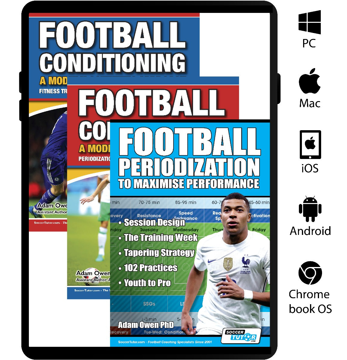 Football Periodization and Conditioning 3 Book Bundle - Session Design | Season Training | 156 Practices