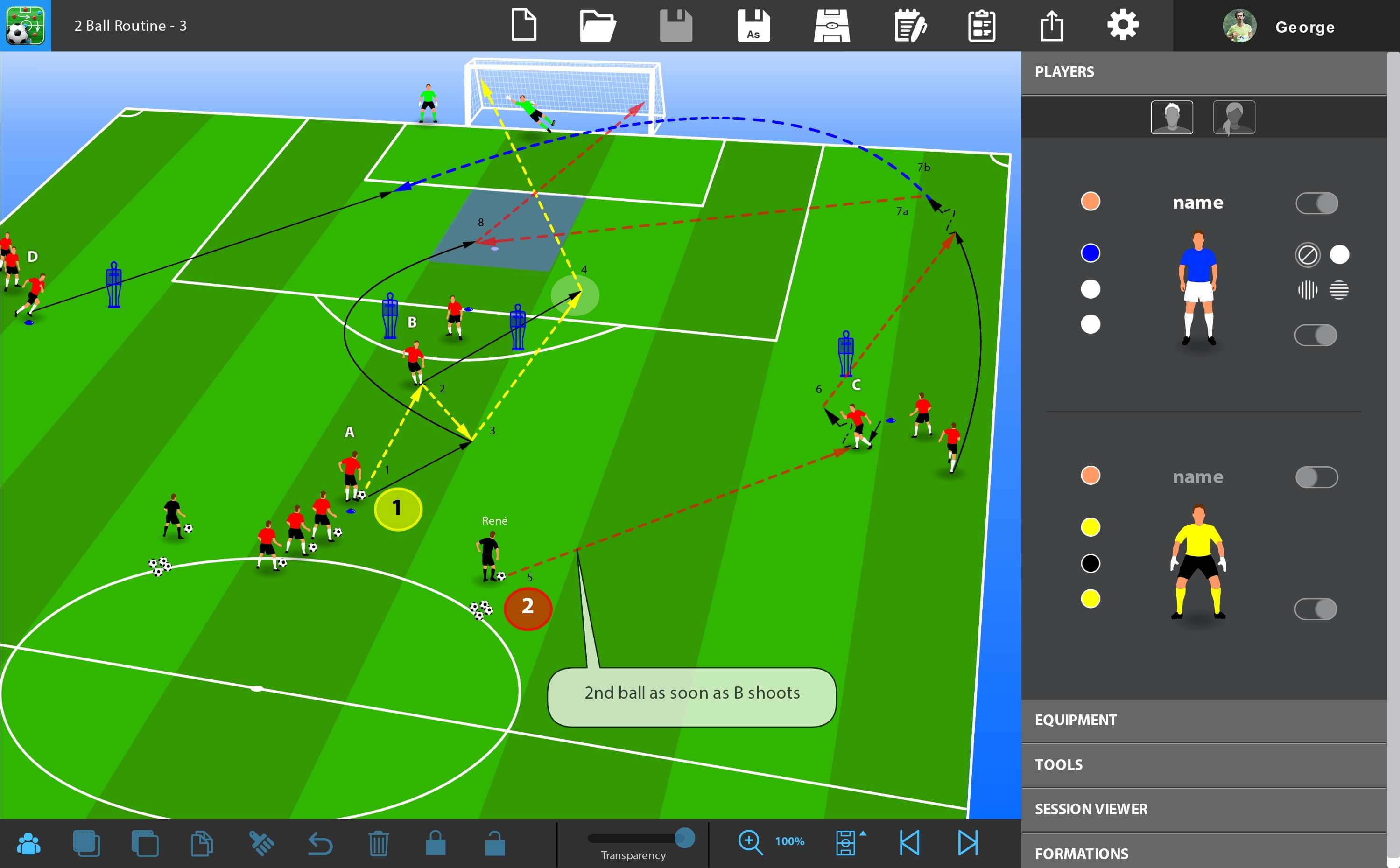 interactive soccer tactics board